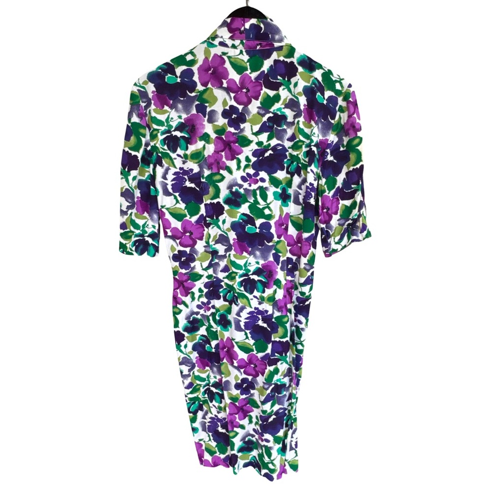 60’s Knapp Studio French Purple Rose Vintage Retro Dress
